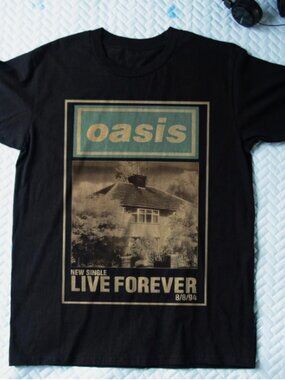 Retro 90s Britpop Single Cover Graphic Tee - Vintage Aesthetic Cotton T-shirt